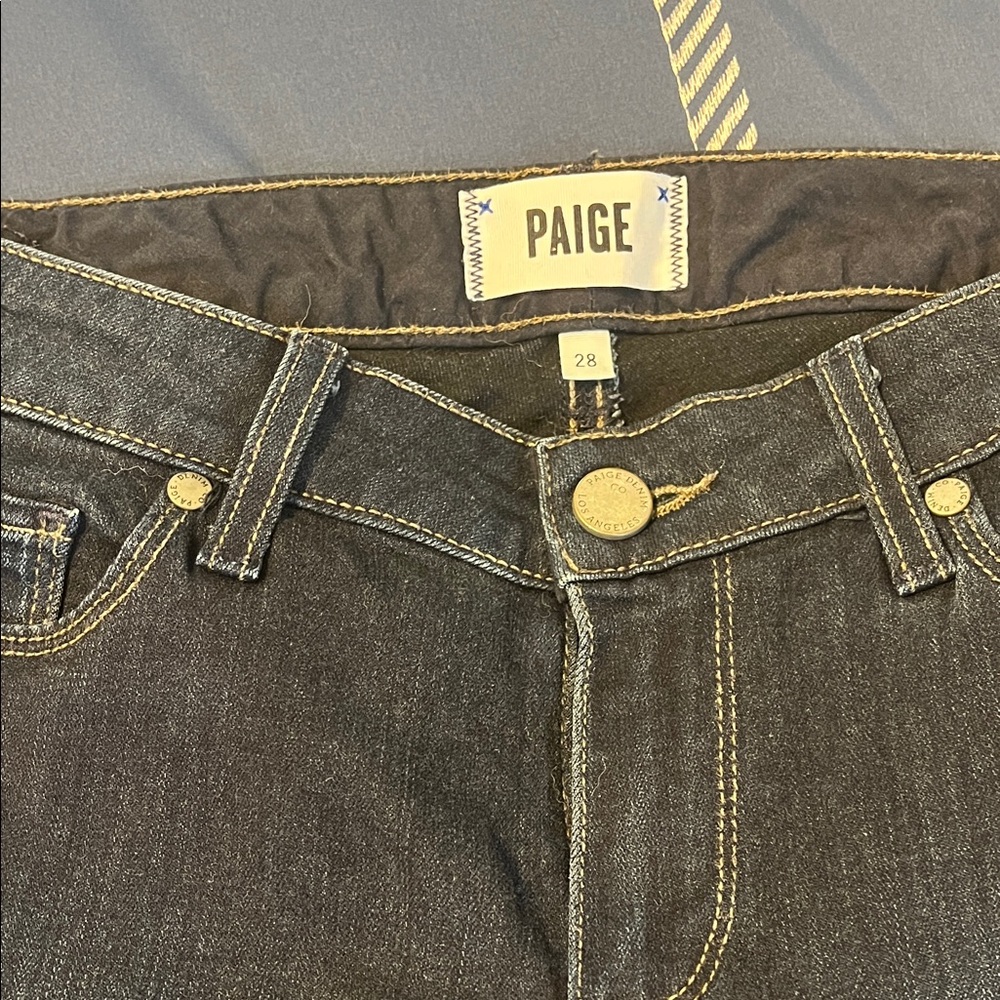 PAIGE Womens dark wash Skyline Skinny Jeans